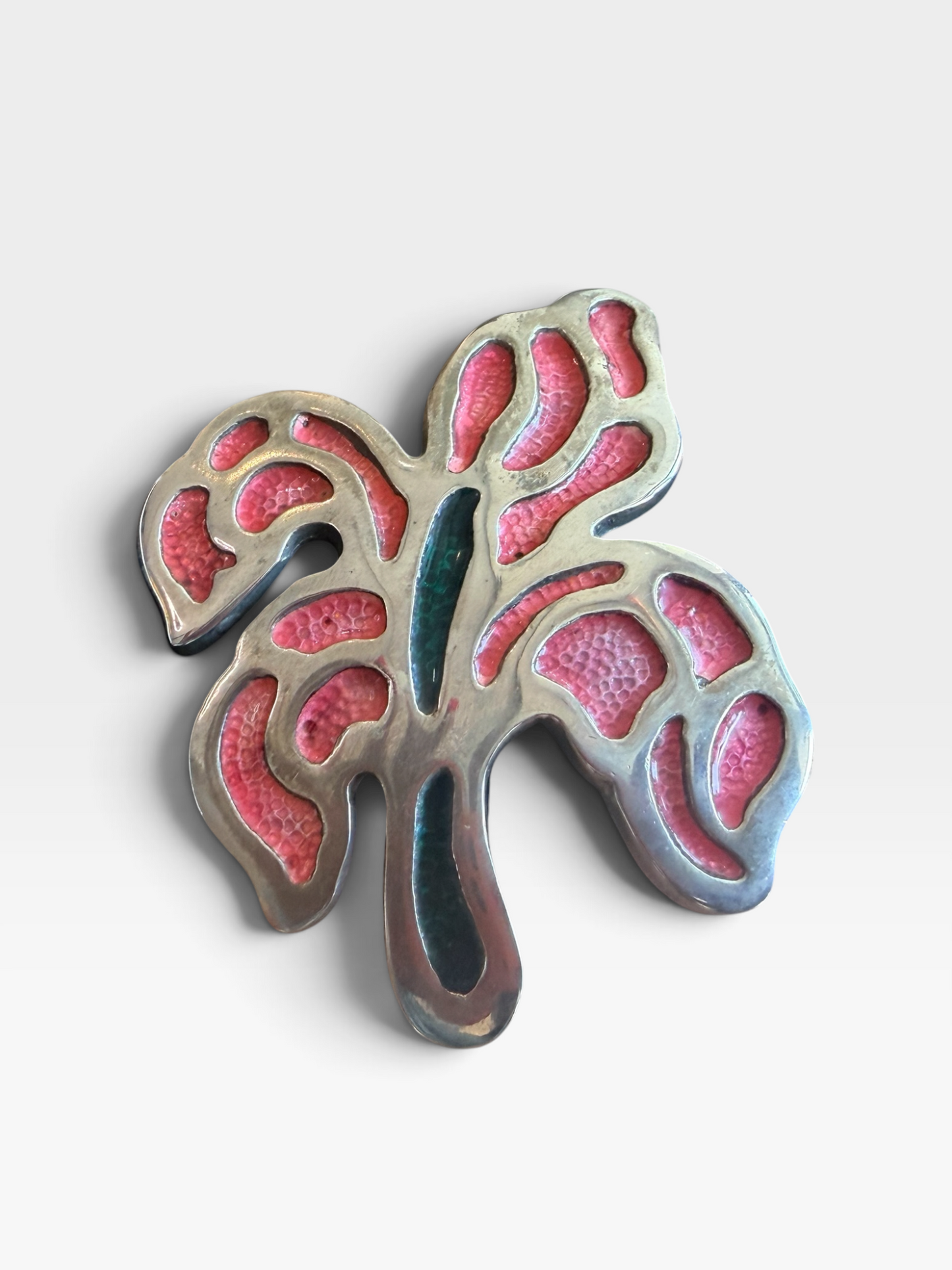 1960s Marc Cross Suede Floral Belt