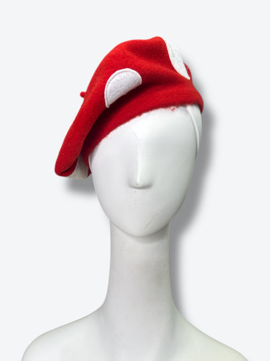 Y2K Stella McCartney Kids Red and White Beret
