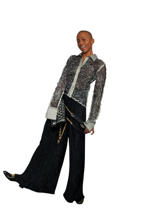1970s Mary McFadden High Waisted Pleated Pants