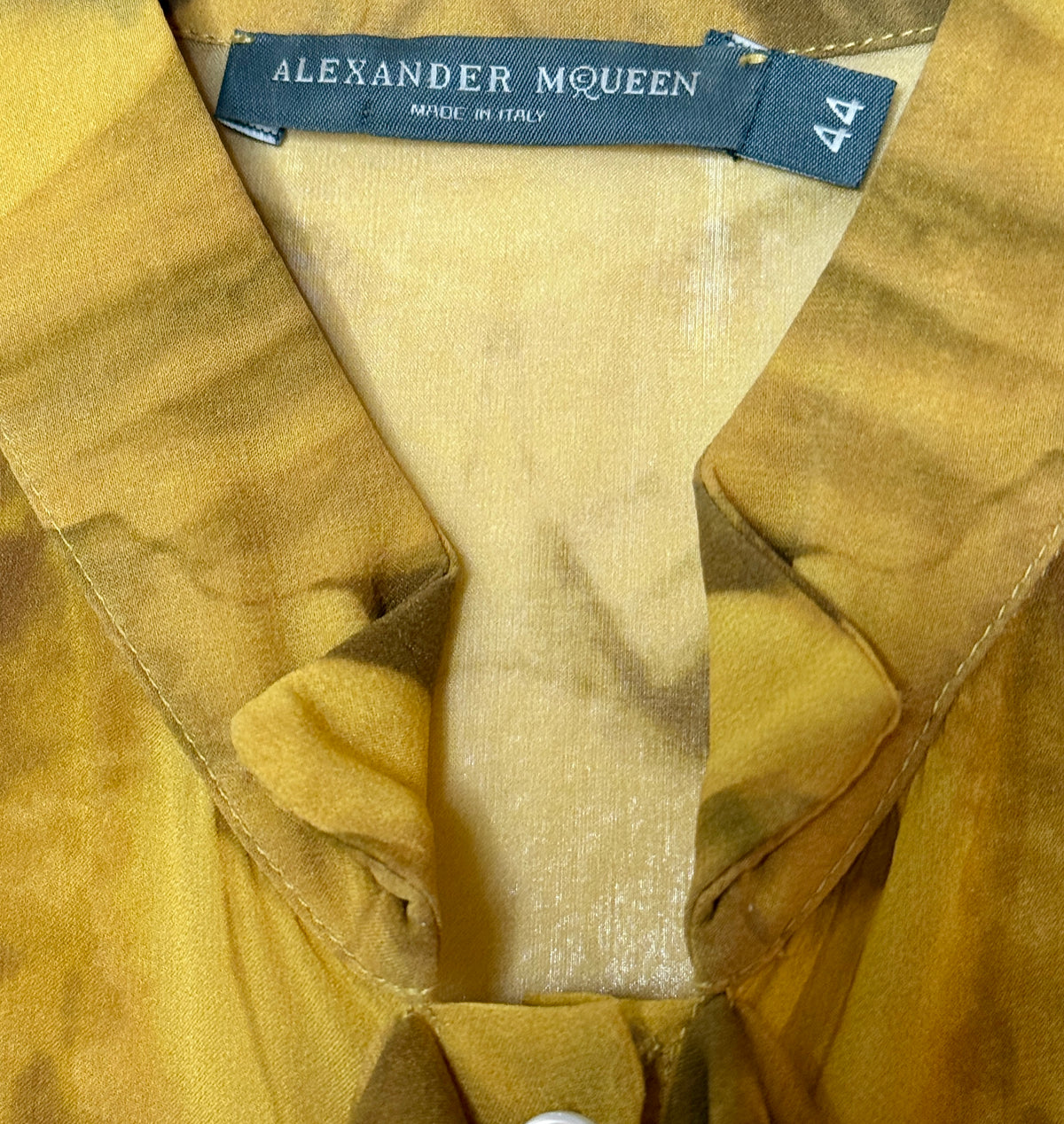 Alexander McQueen Abstract Print Sleeveless Blouse — IT 44