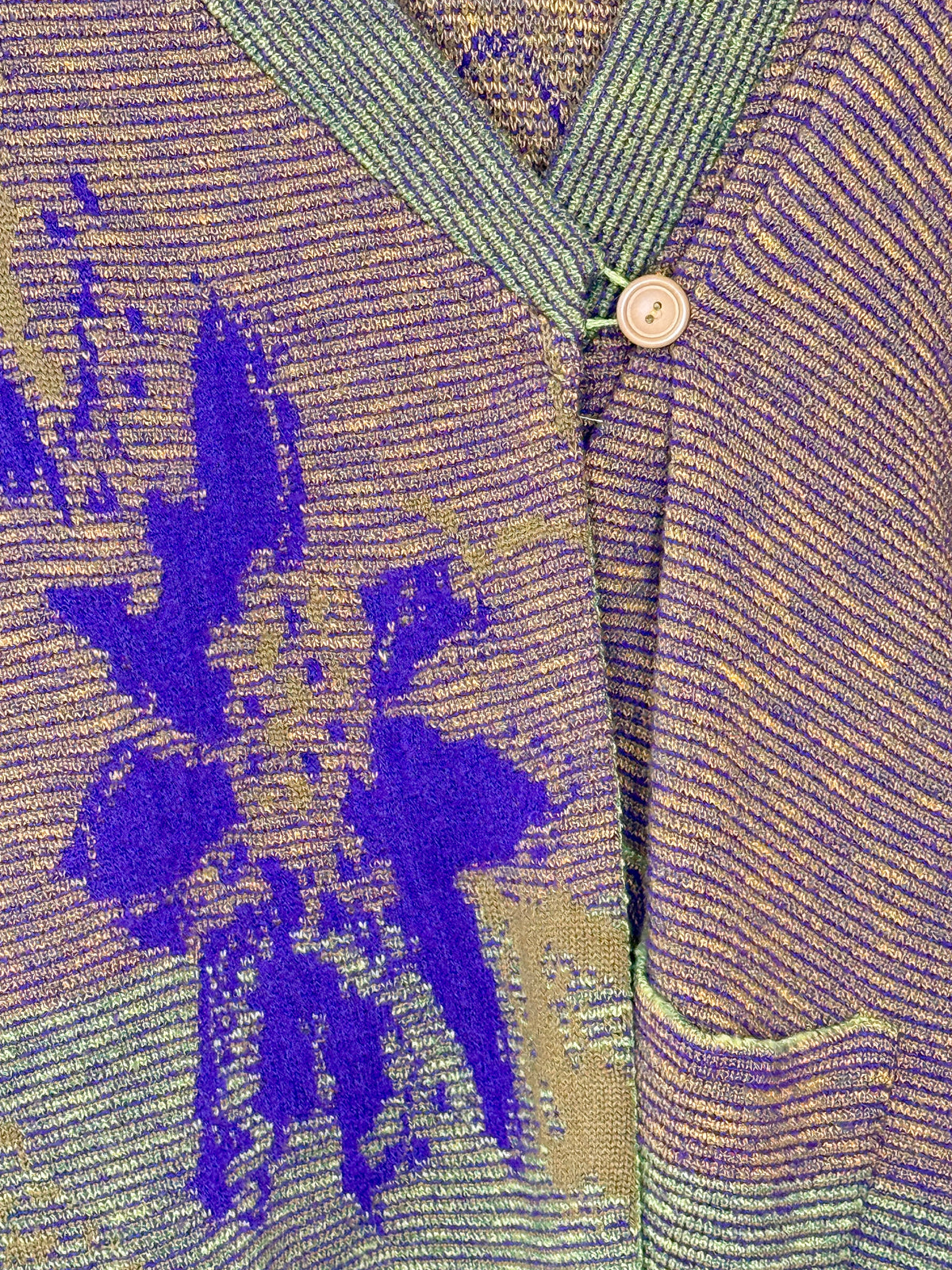 1990s “Chacok” Abstract Sweater Cardigan
