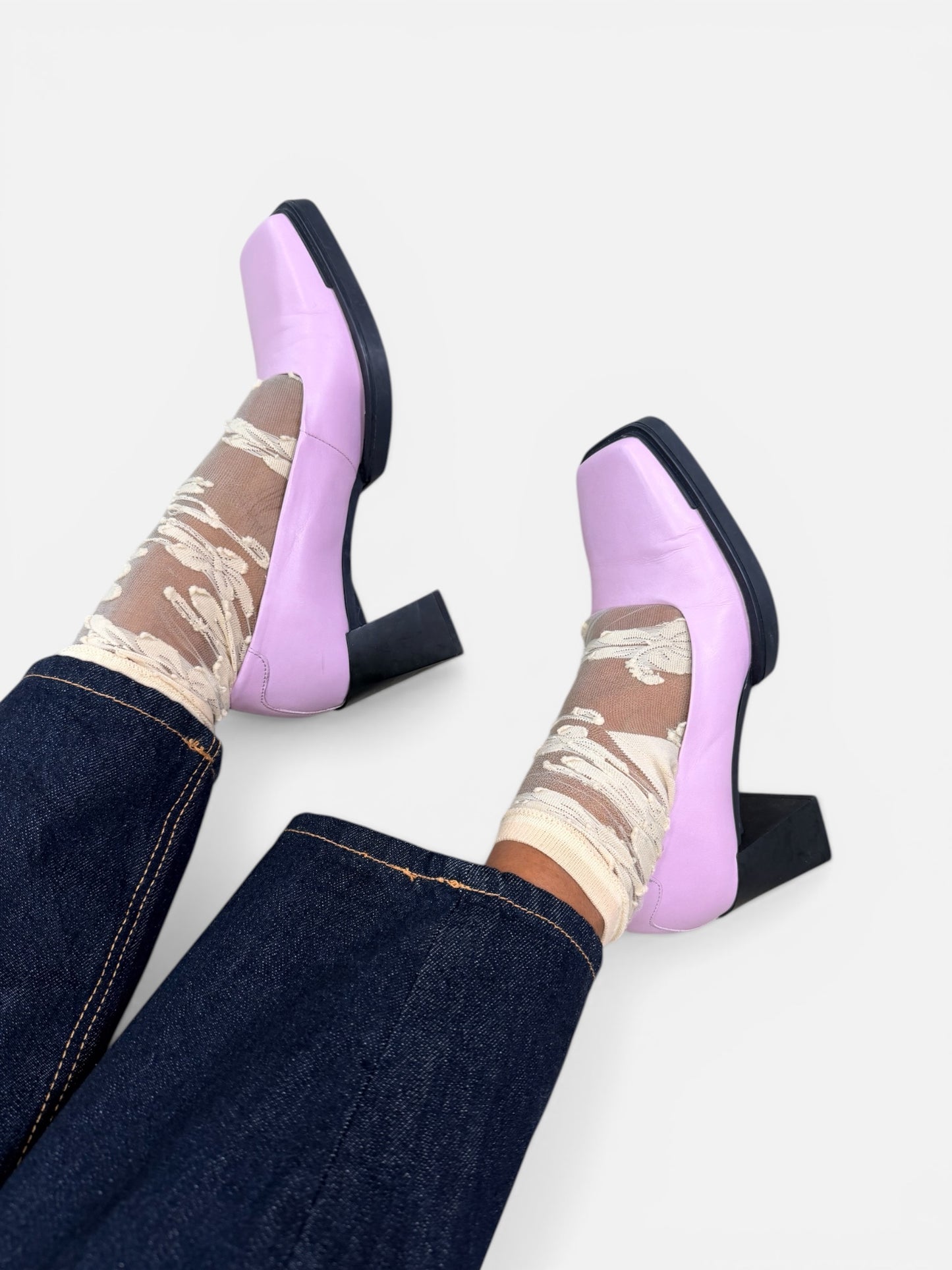 Trend: VagaBond Shoemakers Lavender Chunky Pumps