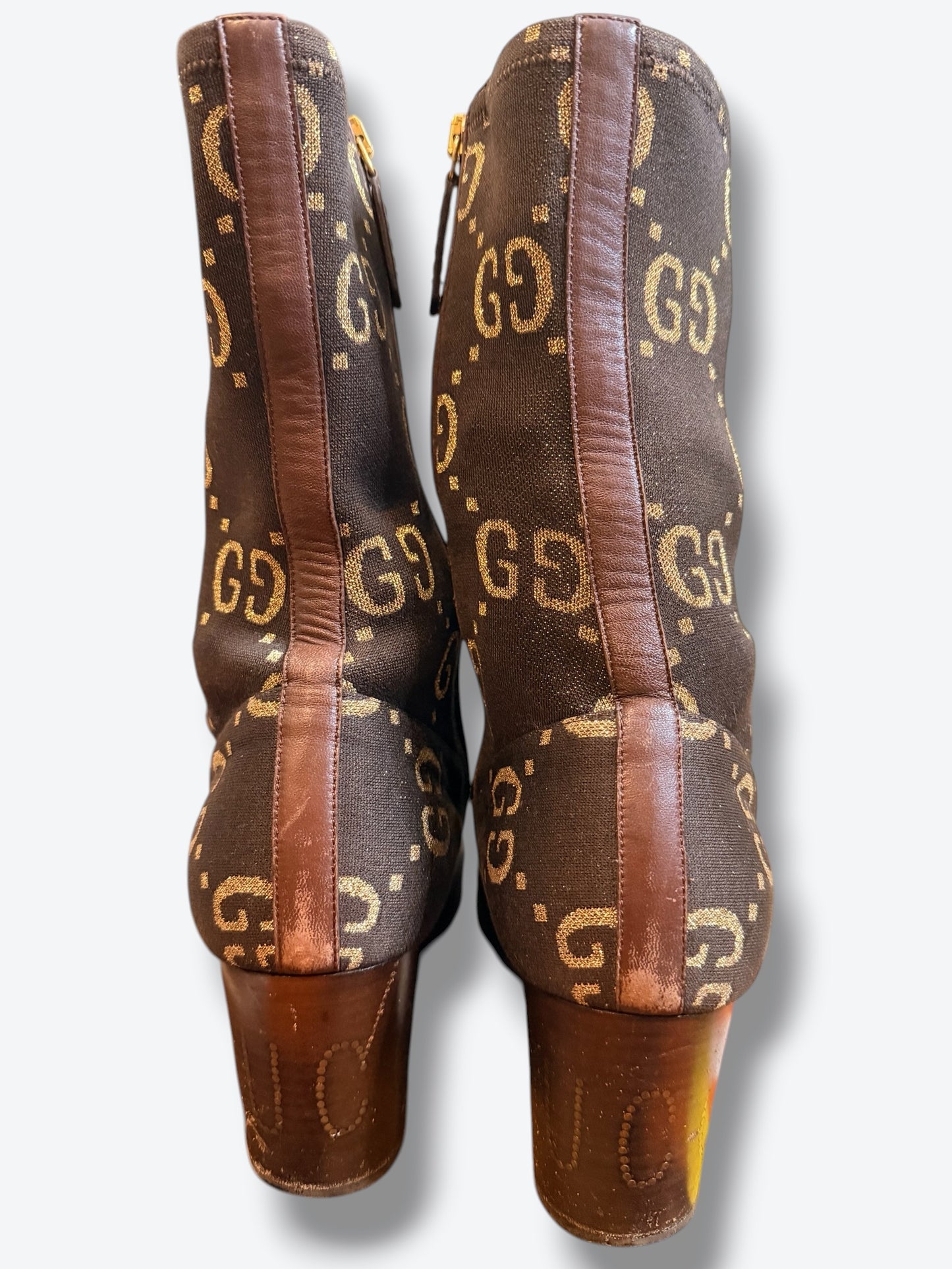 Gucci GG Supreme Canvas Ankle Boots – Block Heel Logo Boot (Unisex)