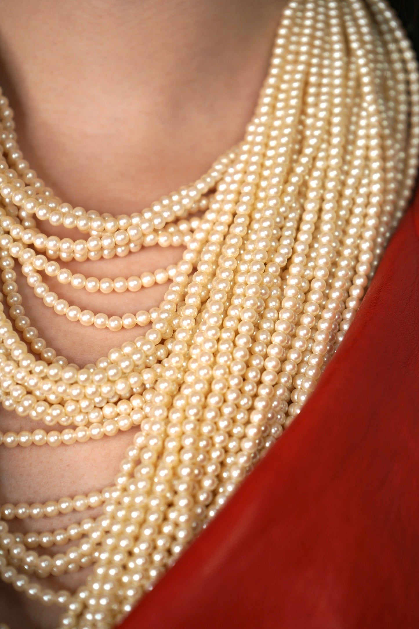 1970s Infinite Strand Pearl Necklace