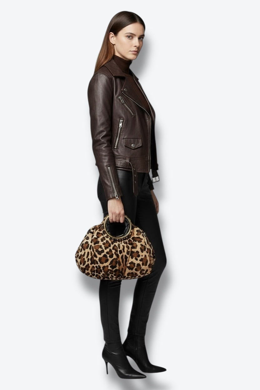 2000s Jane August Cheetah Convertible Crossbody