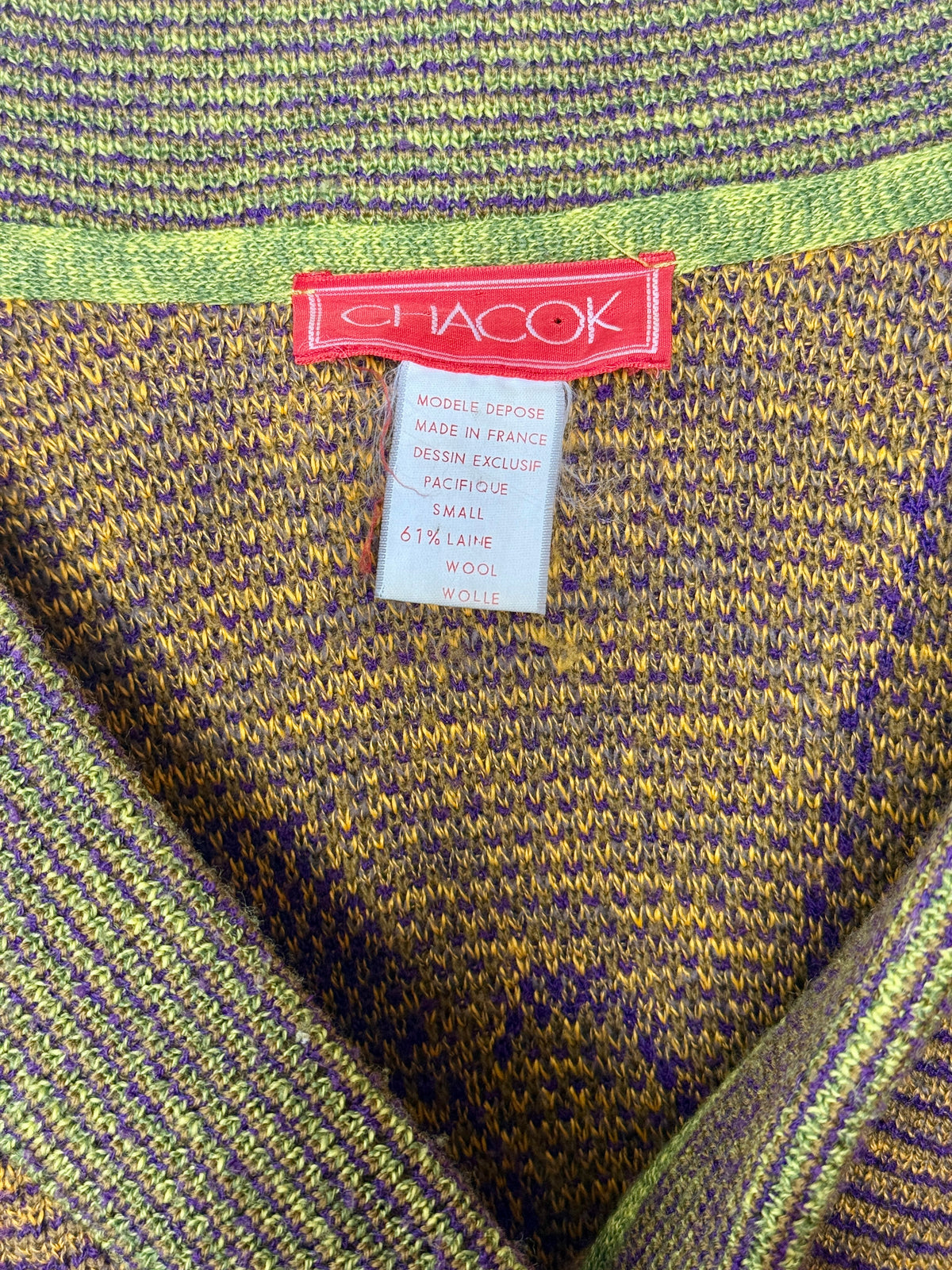 1990s “Chacok” Abstract Sweater Cardigan