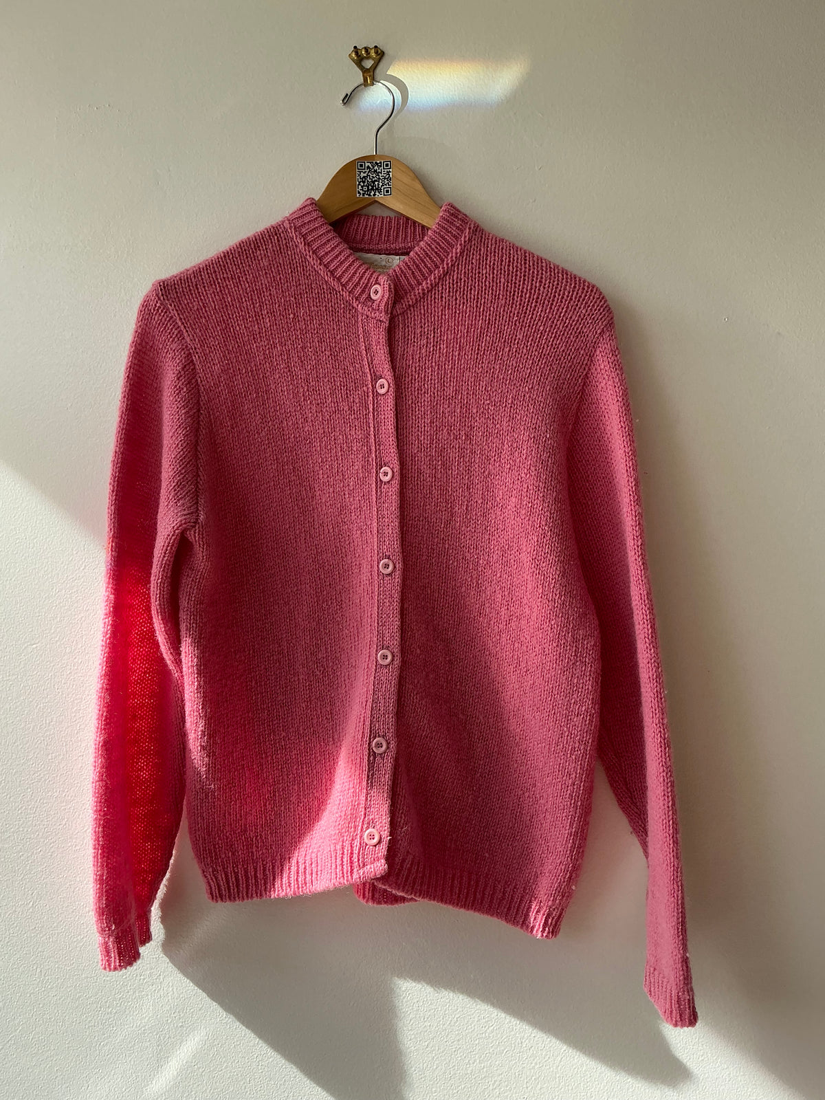 1950s “Winona” Knits Pink Cardigan