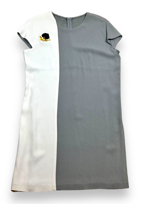 Upcycled Gray Monochromatic Shift Dress