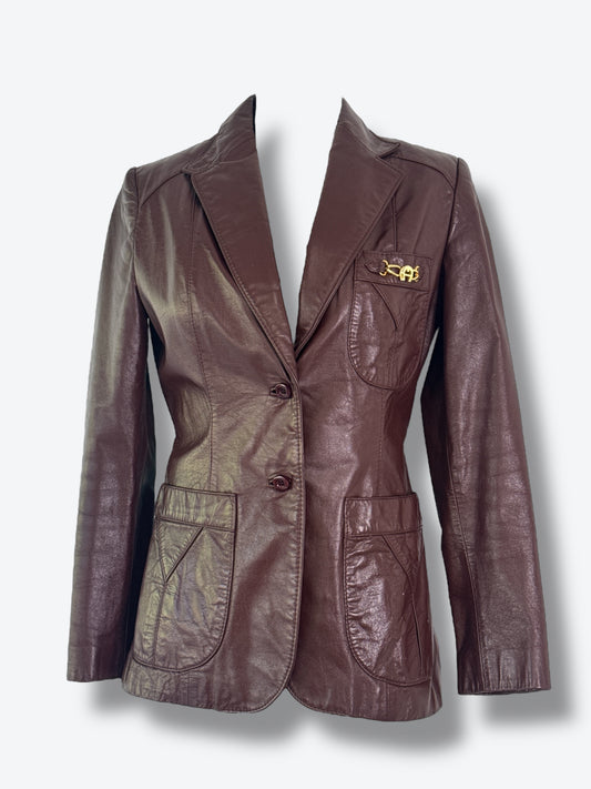 1970s Etienne Aigner Mahogany Blazer