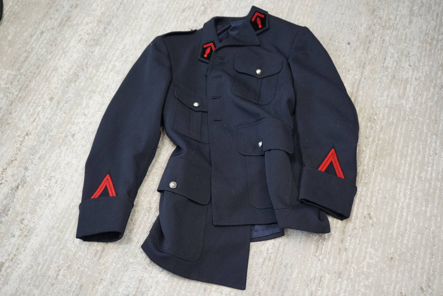 Vintage Belle Jardinère Parisian Military Jacket