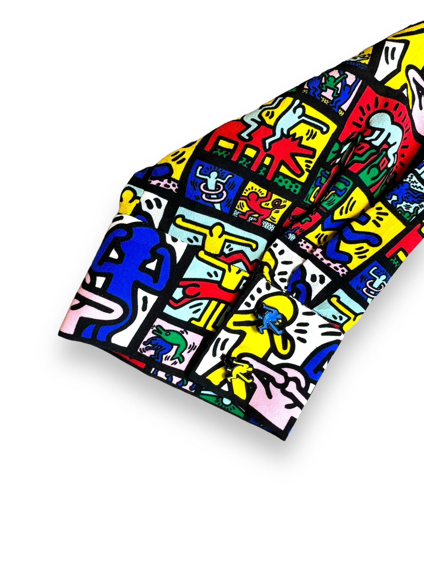 Alice & Olivia and Keith Haring Collab Silk Blouse