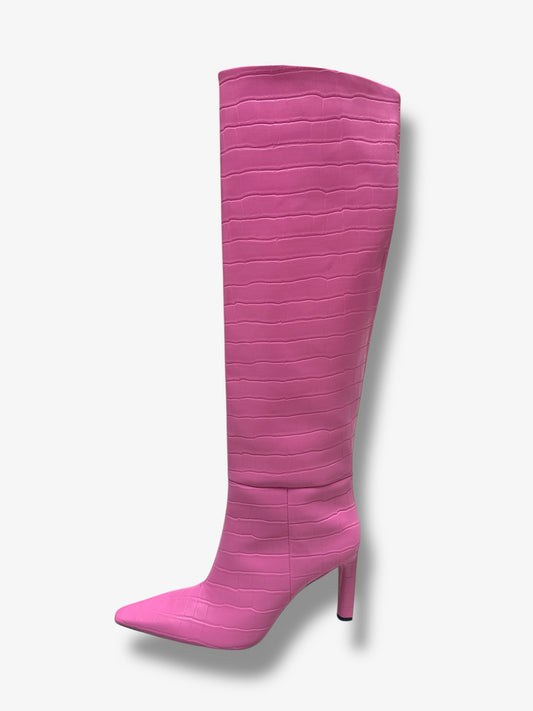 Hennes + Mauritz Pink suede Faux Leather Boots