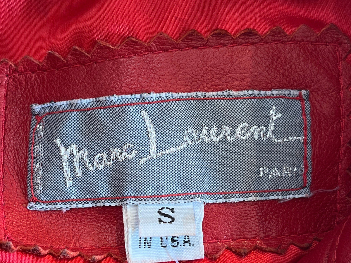 1980s Marc Laurent Red Cropped Jacket