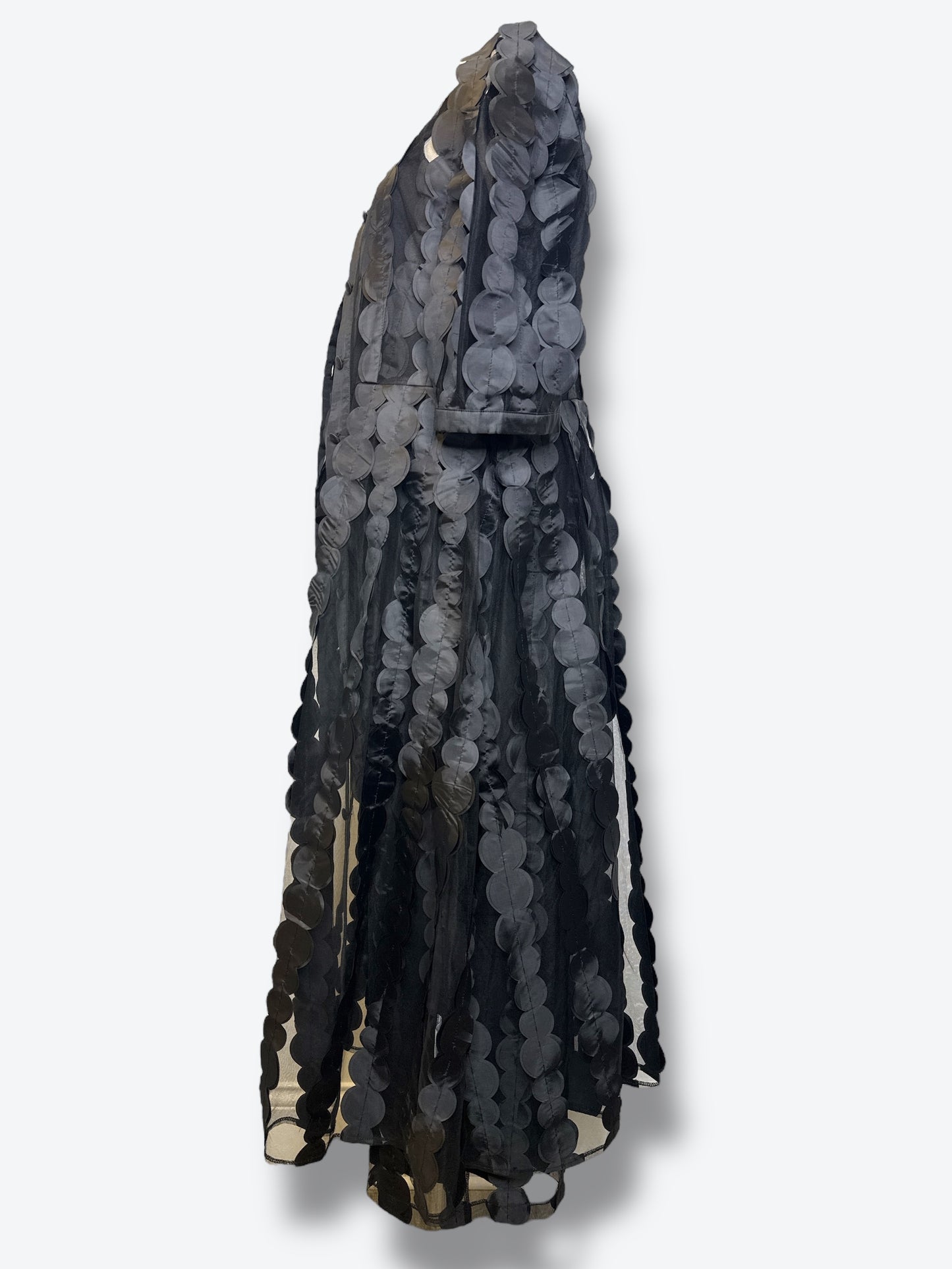 Pre loved Black Circular Sheer 3 Piece Suit