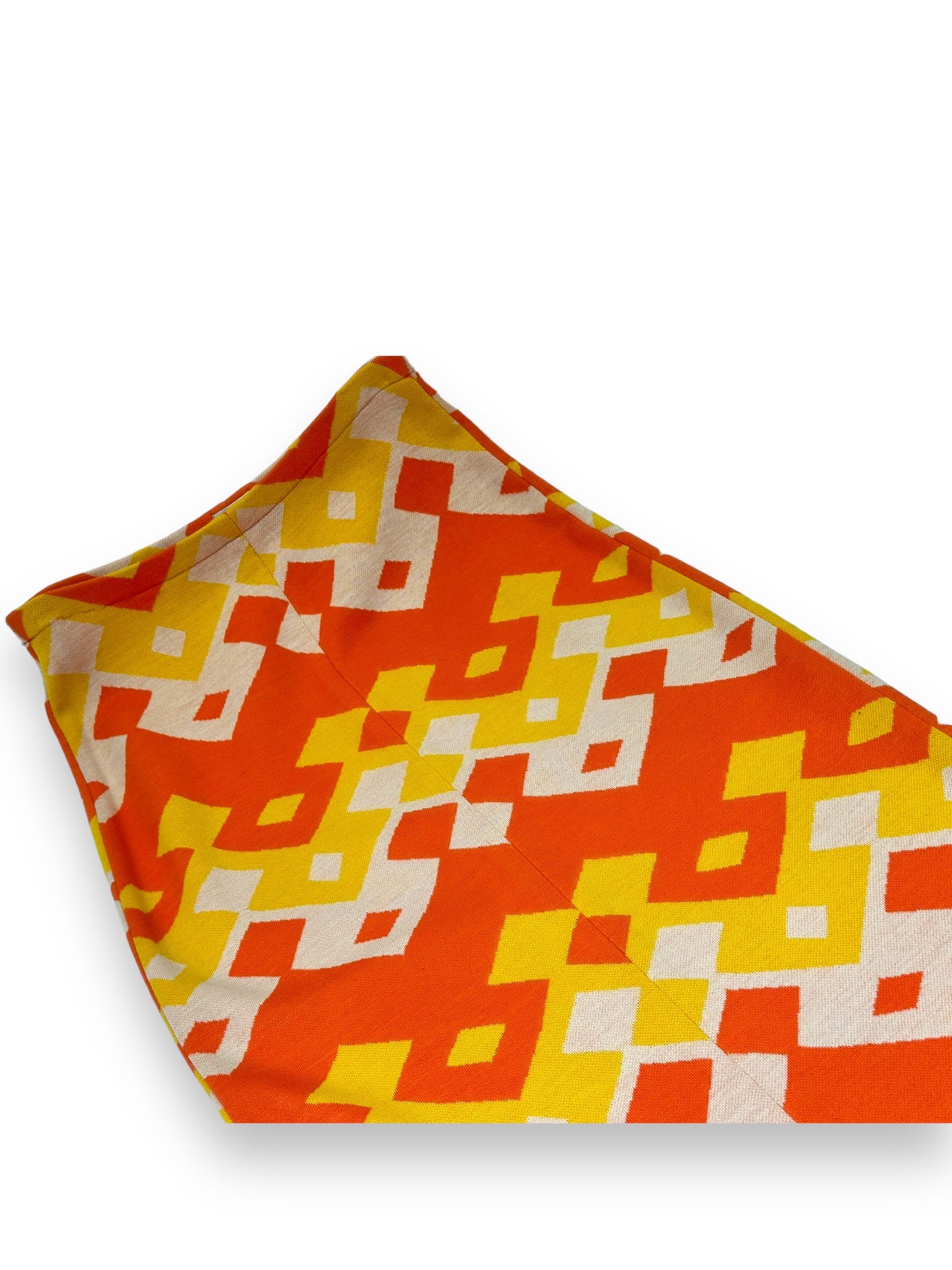 1950s/60s Orange Geometric Skirt