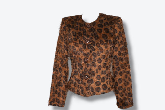 1990s Russell Kemp Petite Long Haired Blazer