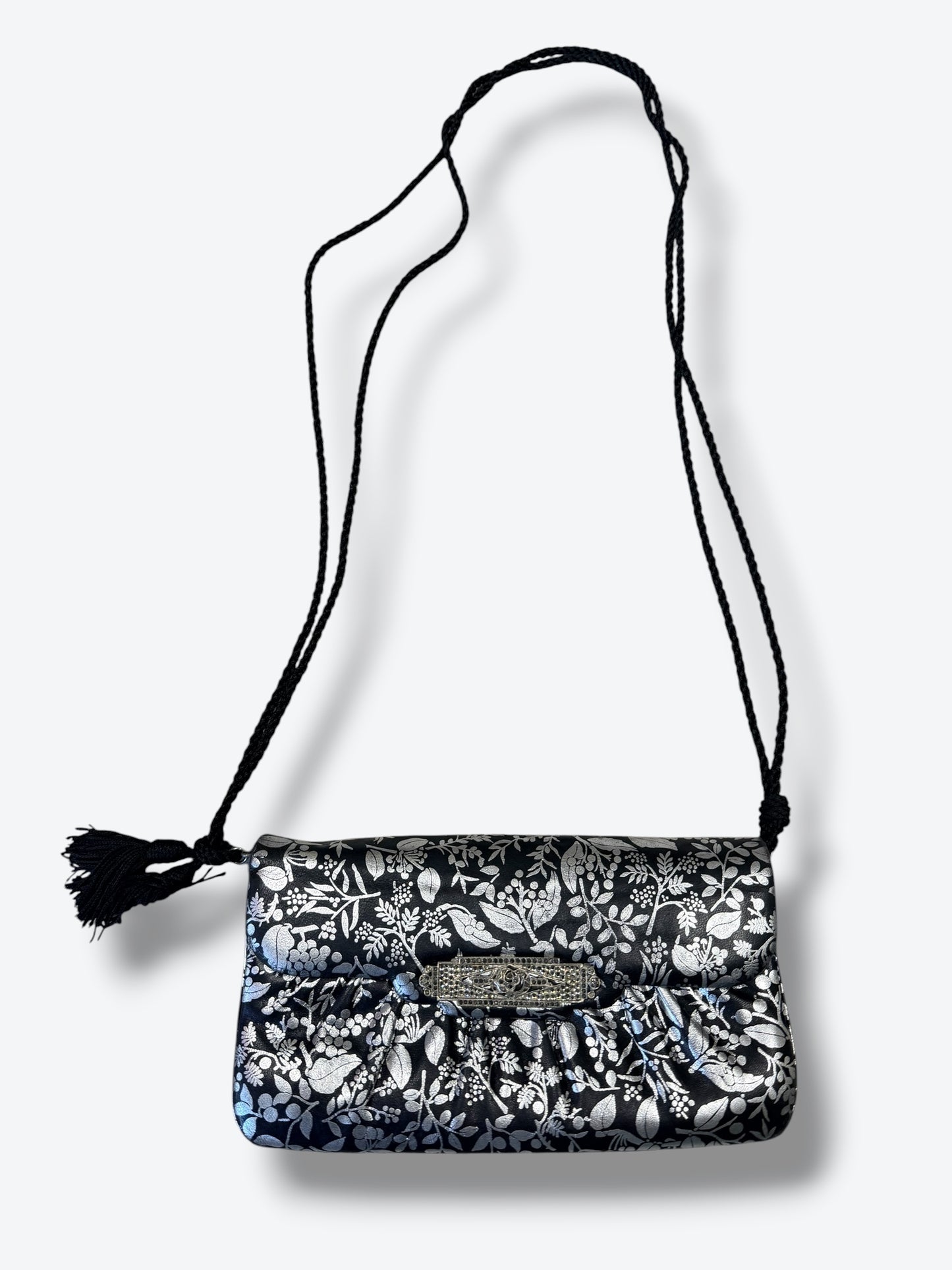 1970s Judith Leiber Sliver Foil Bag