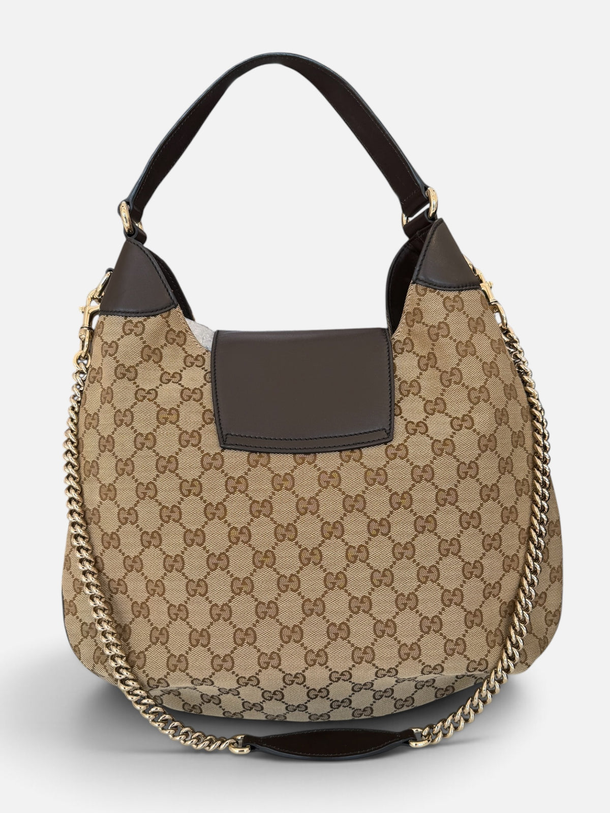 Gucci GG Canvas “Emily” Original Chain Hobo Bag