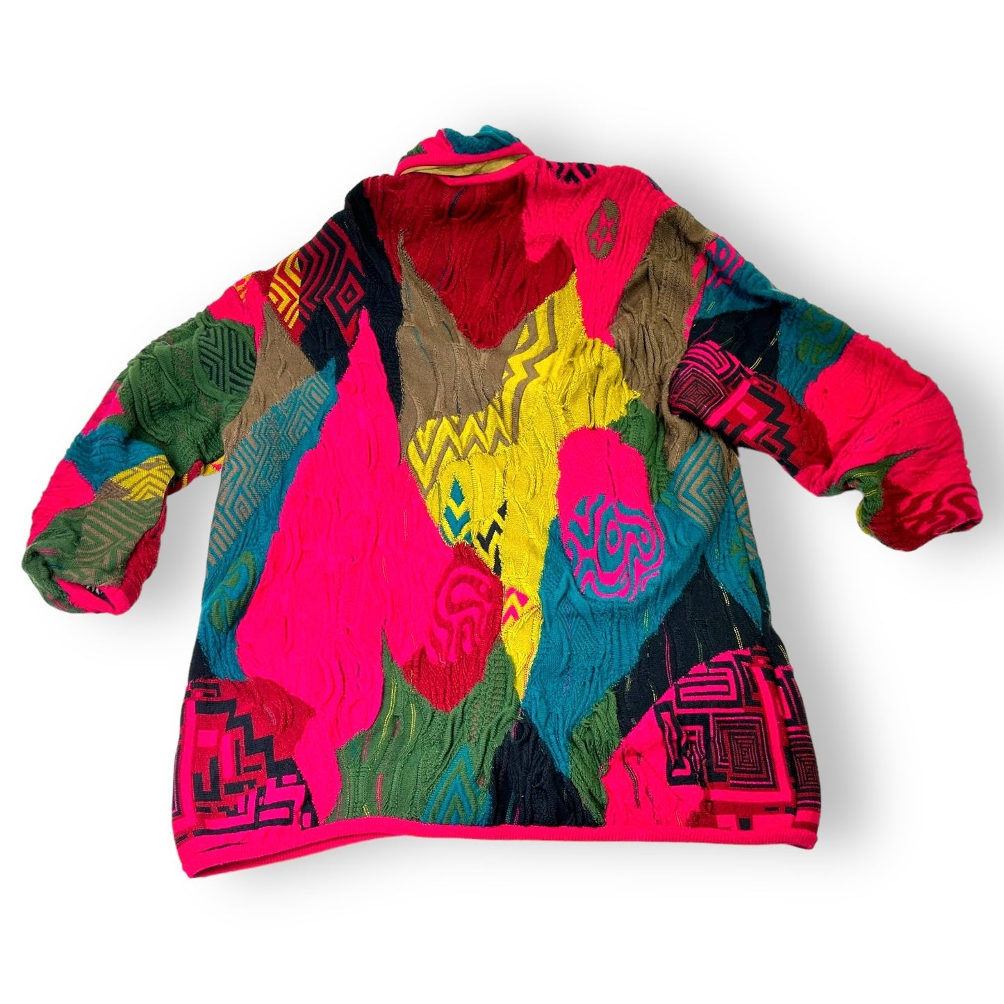 Y2K Coogi Pink Multicolored Sweater