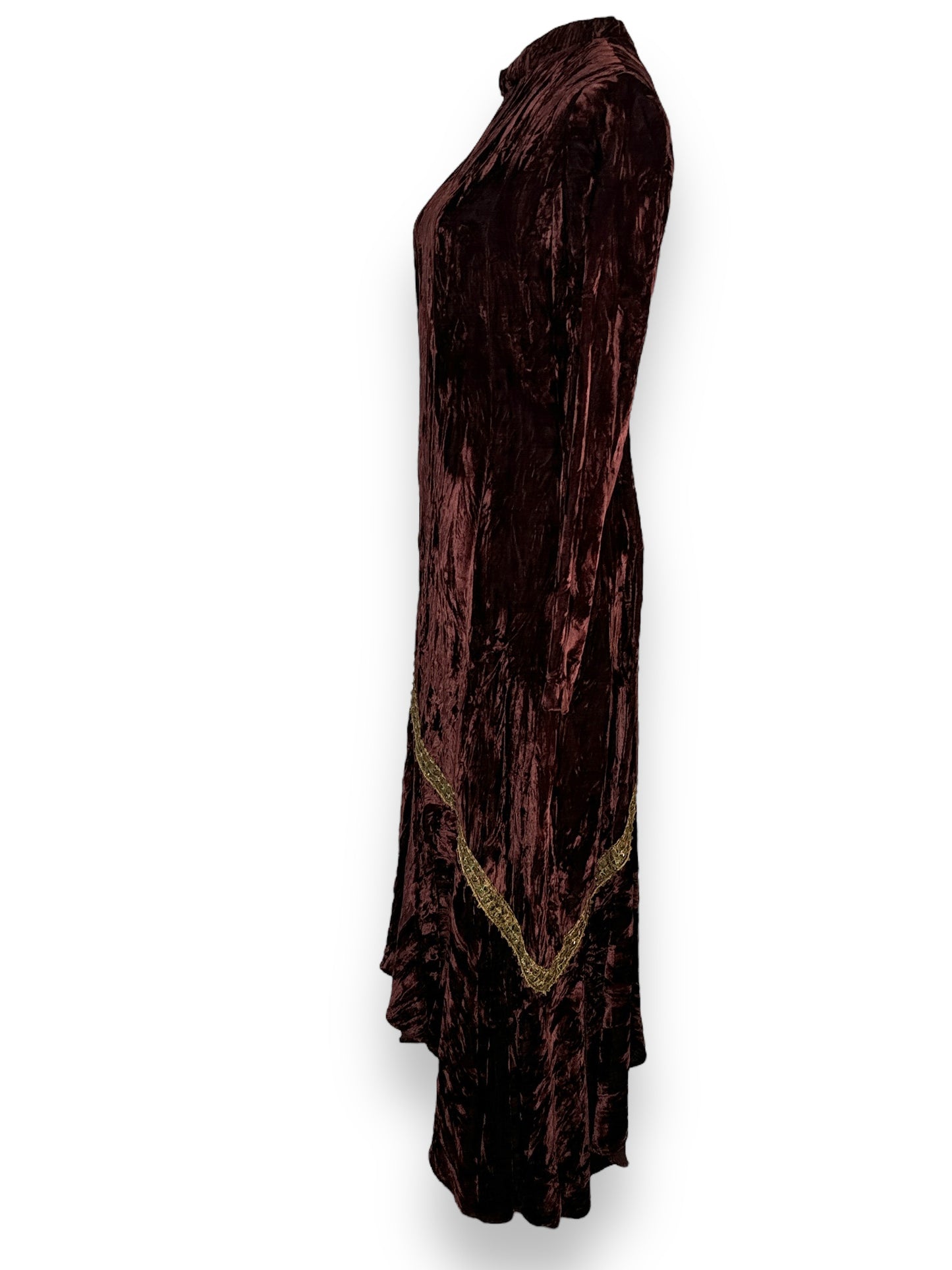 1970s “Mr Boots” Limited Edition Crushed Velvet Hippie Dress