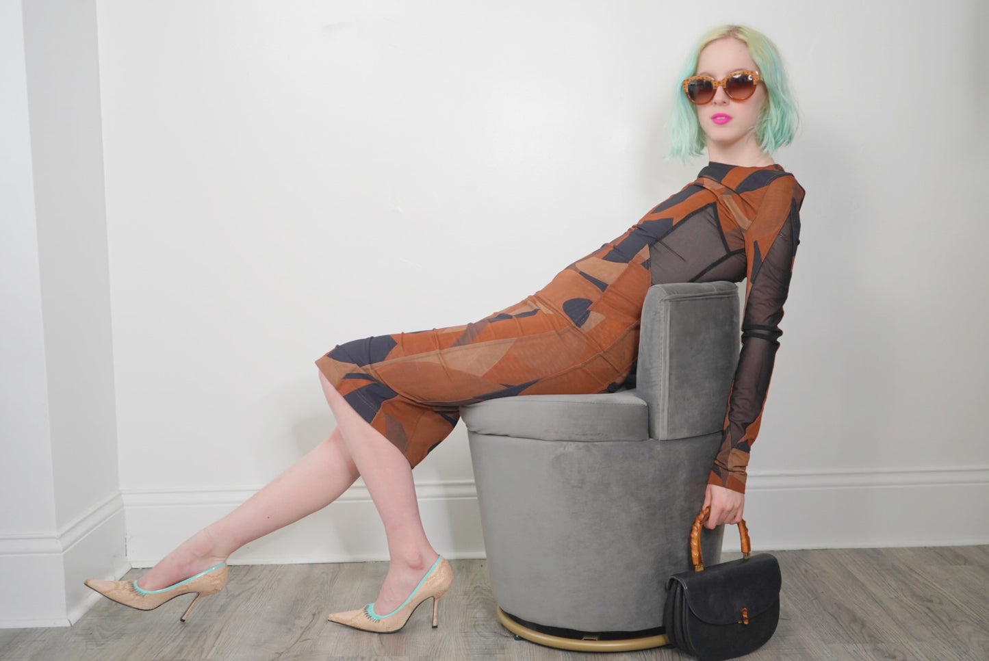 Trend: House of CB Brown Multi Bodycon Dress