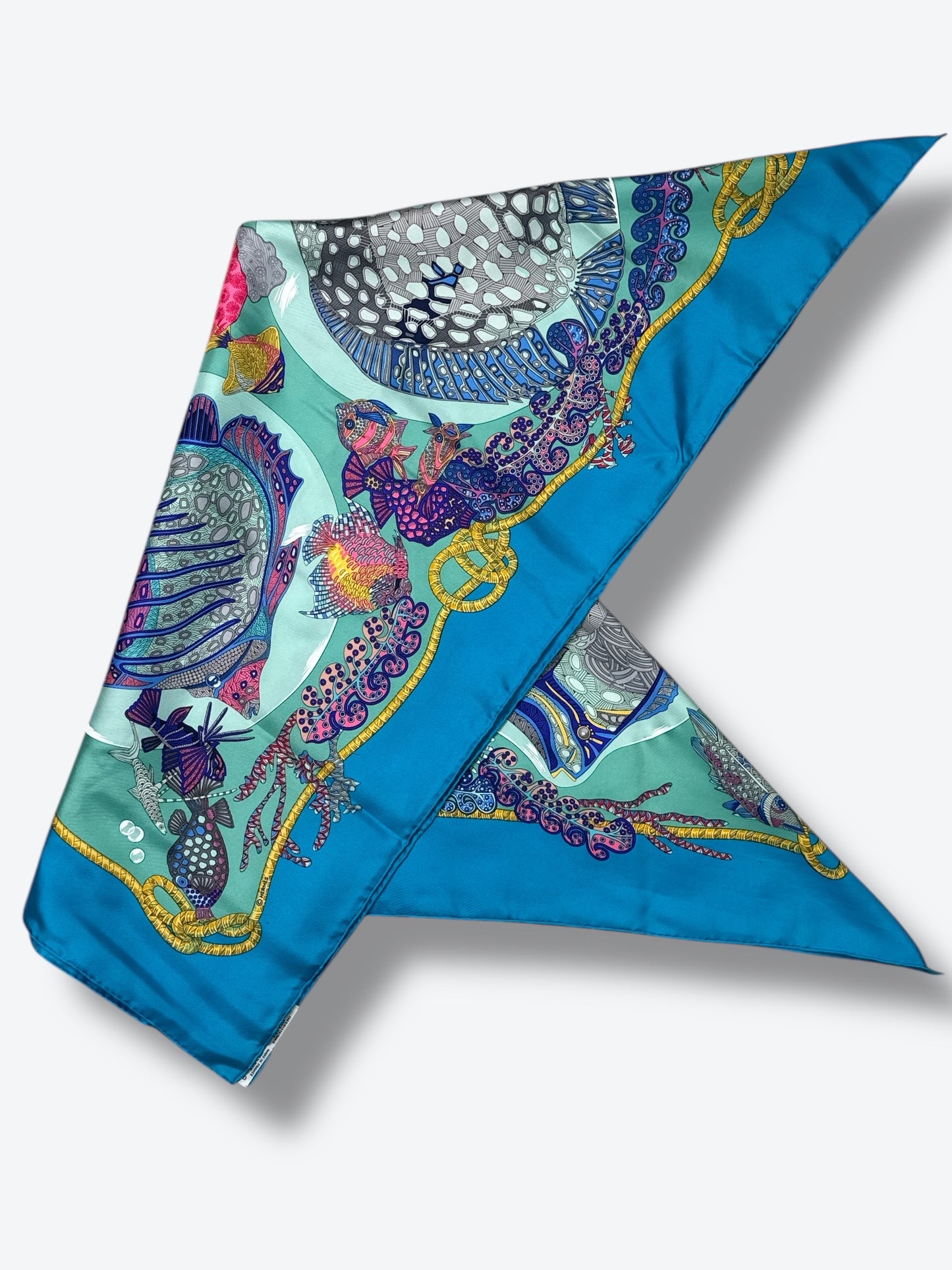 1992 Hermès “Les Poissons” Silk Scarf (1992 by Christine Henry)