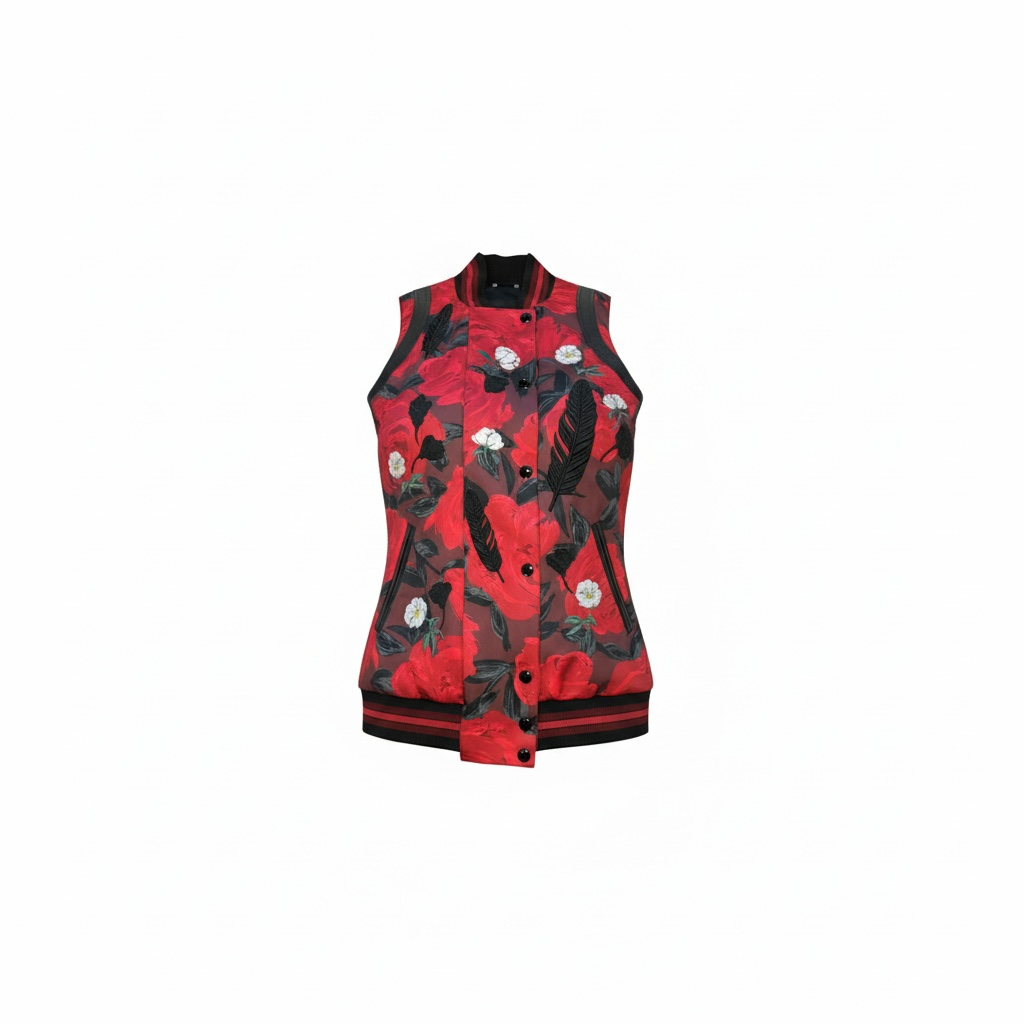 Y2K Coach Floral Rebels Varsity Vest