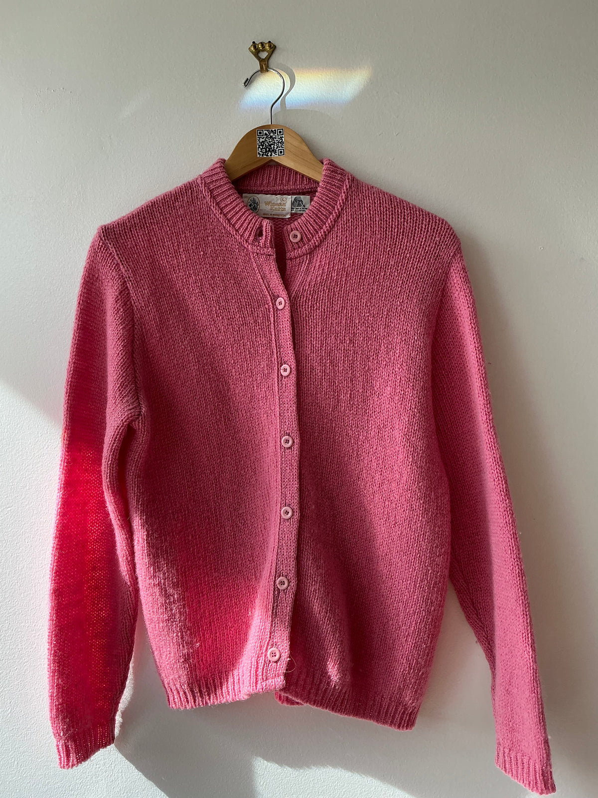 1950s “Winona” Knits Pink Cardigan