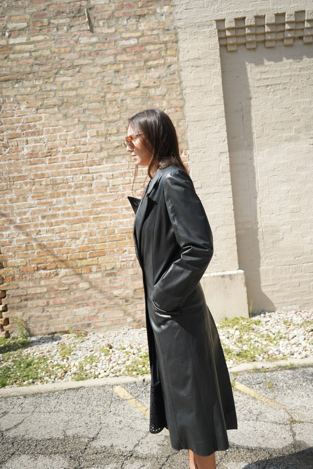 1990s/Y2K Chrome Hearts Leather Trench