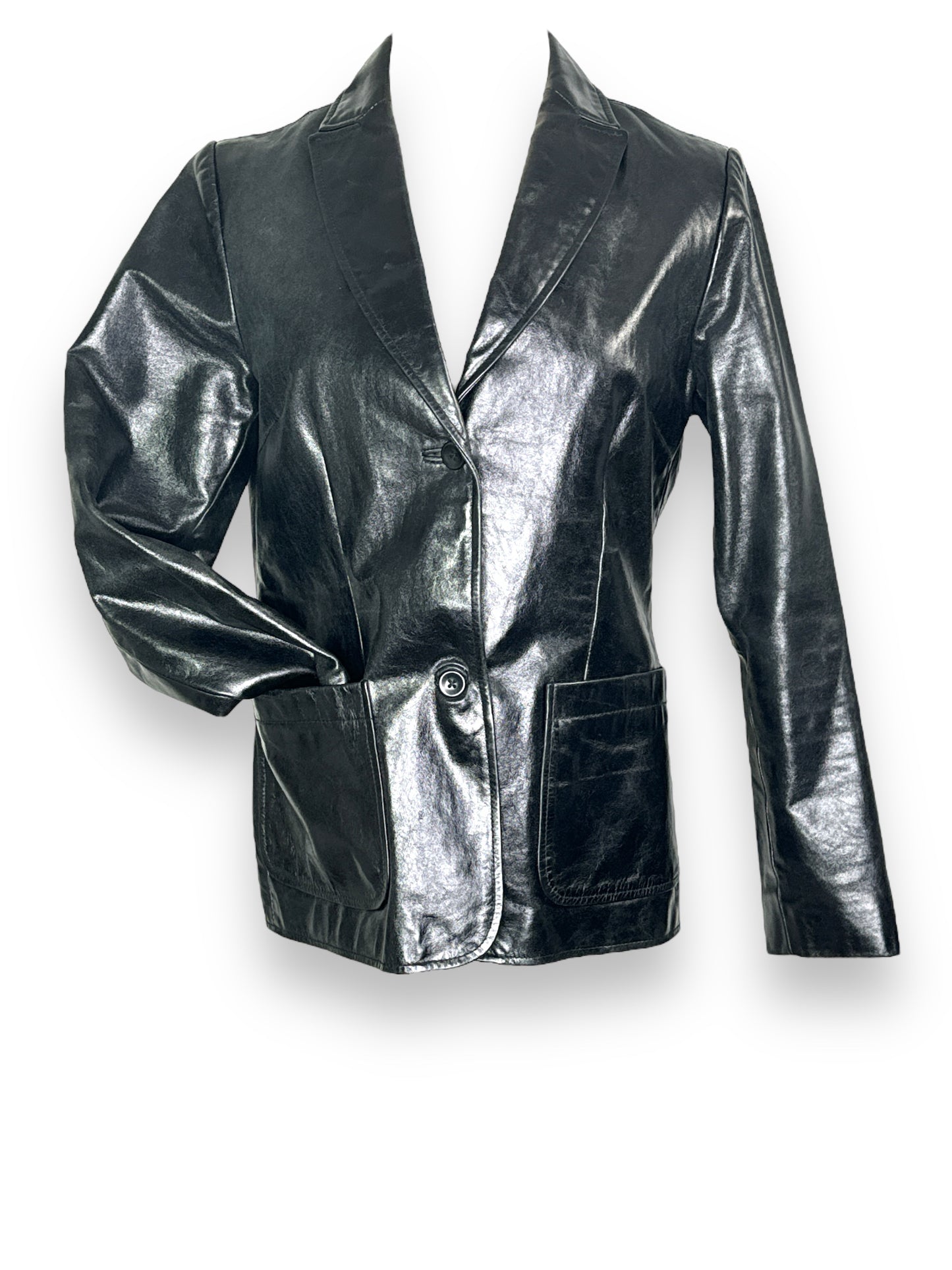 Y2K Gap Black Leather Blazer