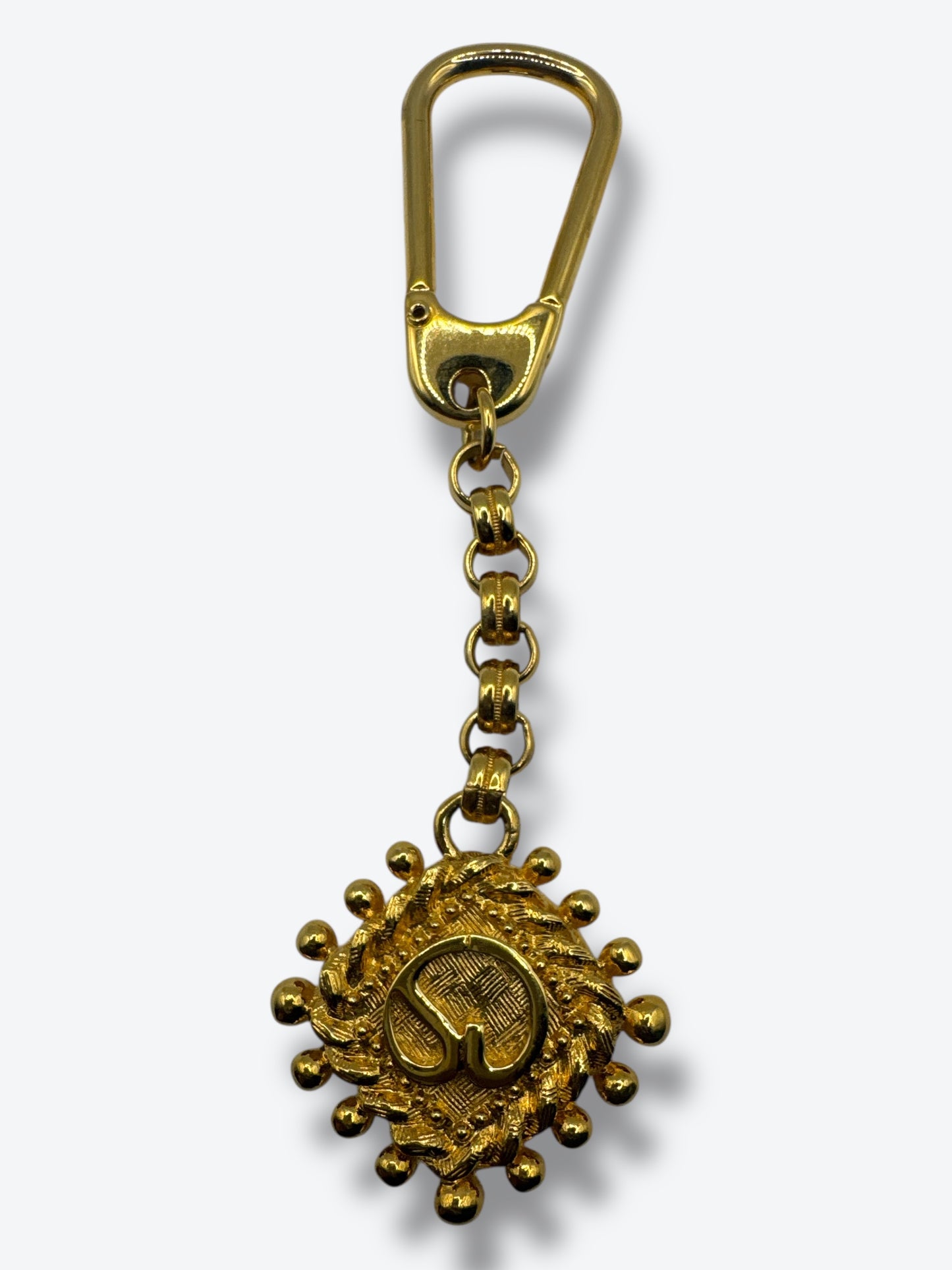 1970 St. John Pearl & Gold Medallion Key Charm