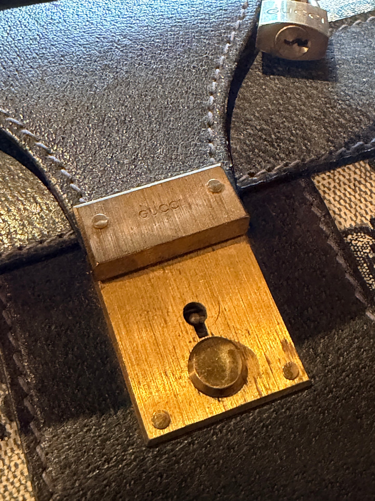 1970s Gucci GG Supreme Travel  Suitcase