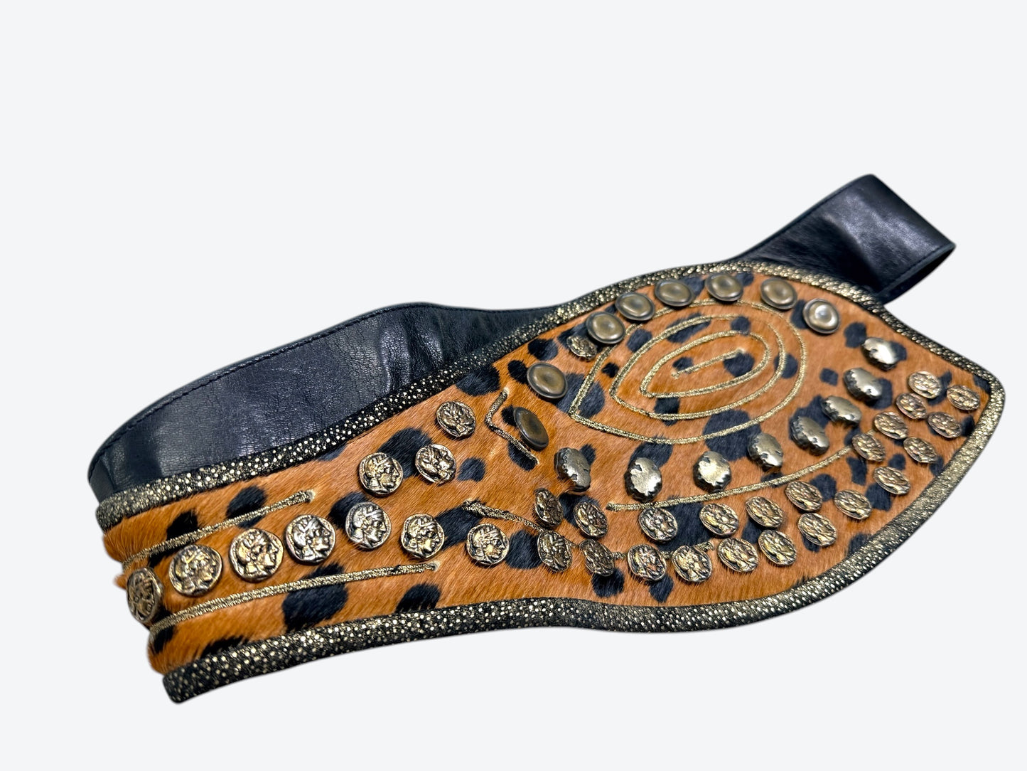 1980s/90s Lisandro Sarasola Cheetah Coin Belt