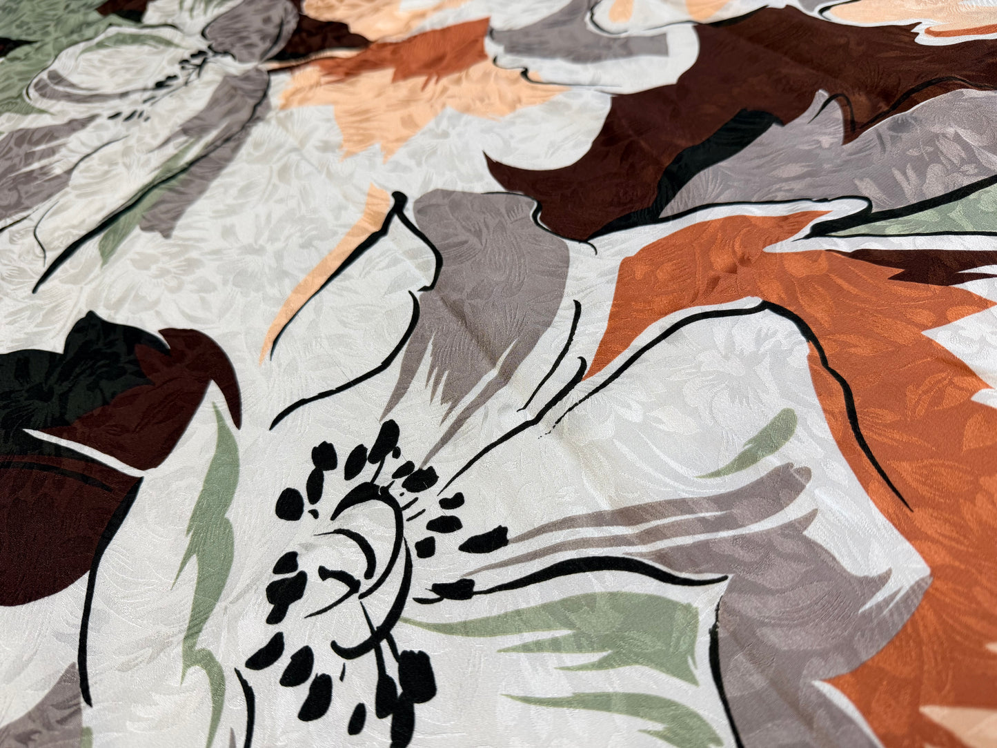 1970s Hariko Kappi Silk Scarf (Japan)