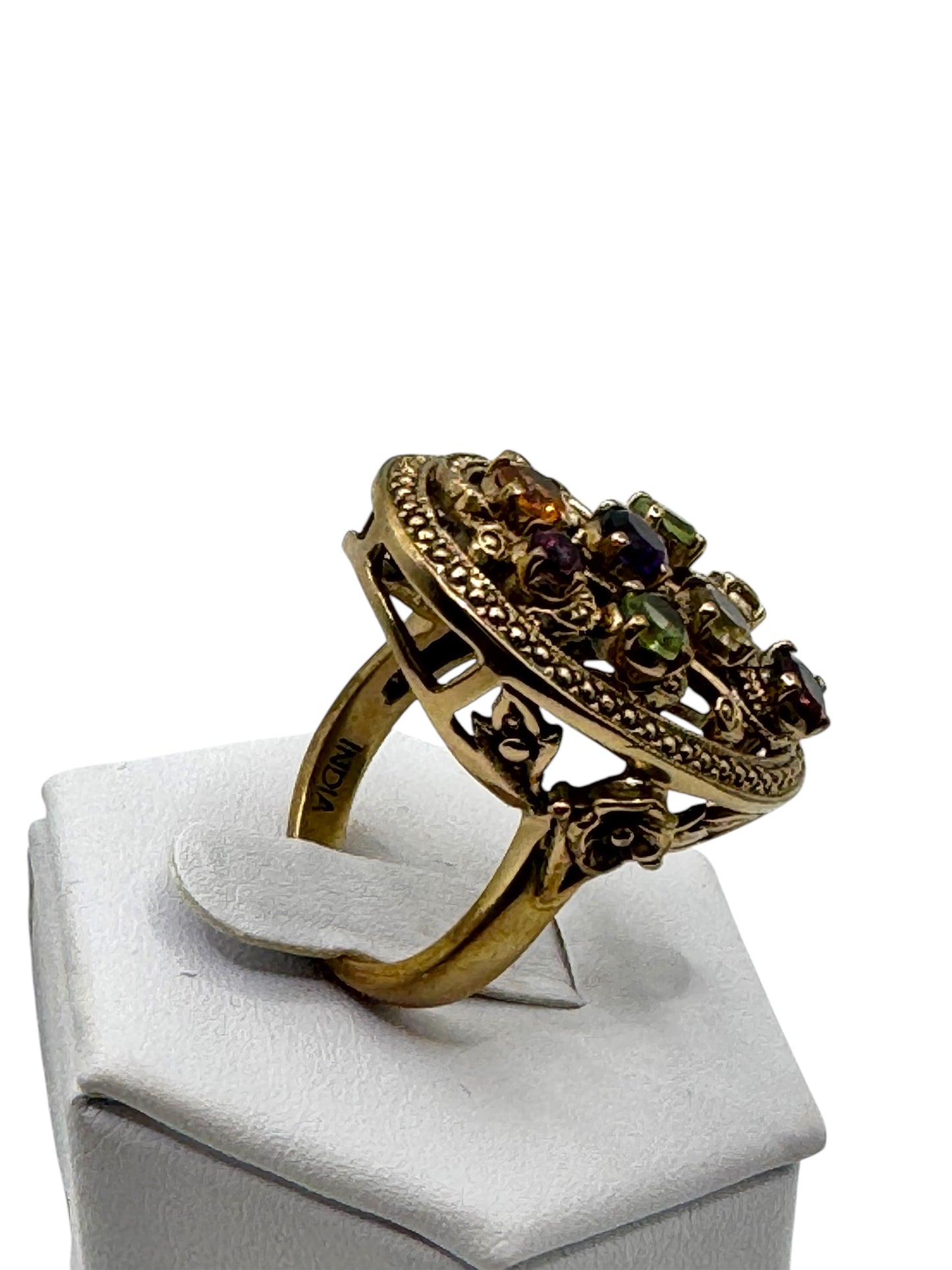 Vintage Gold and Gem Ring (India)