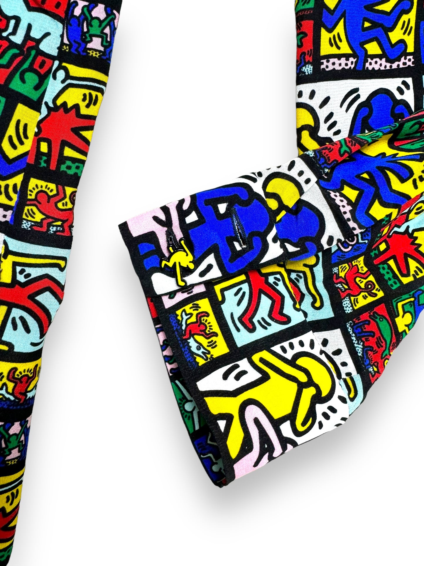 Alice & Olivia and Keith Haring Collab Silk Blouse