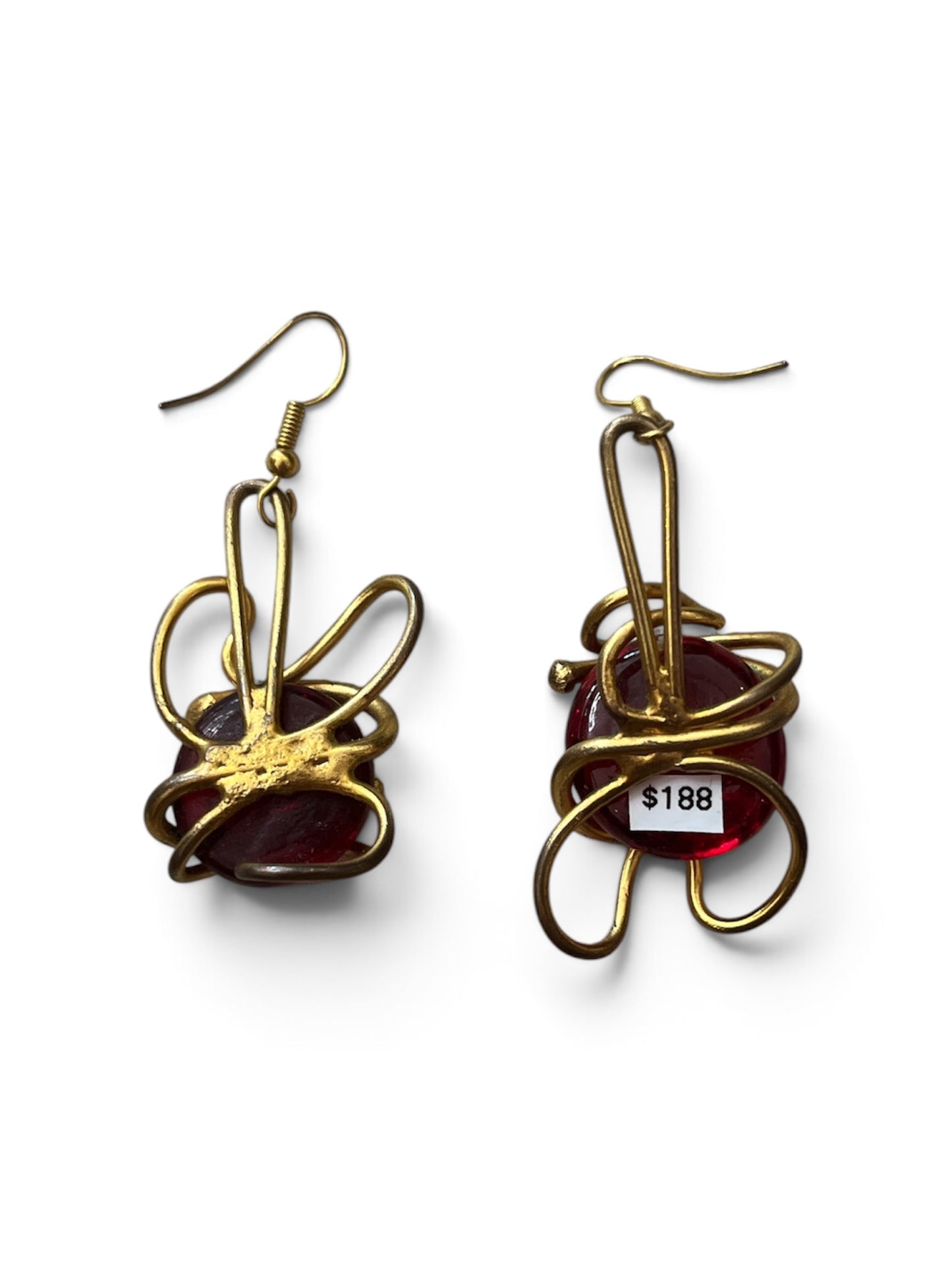 1970s Wrapped Gem Earrings