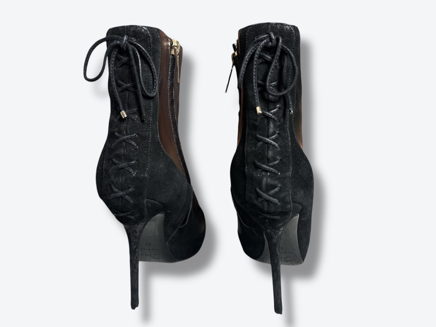 Y2K Dior Black Corset Bootie