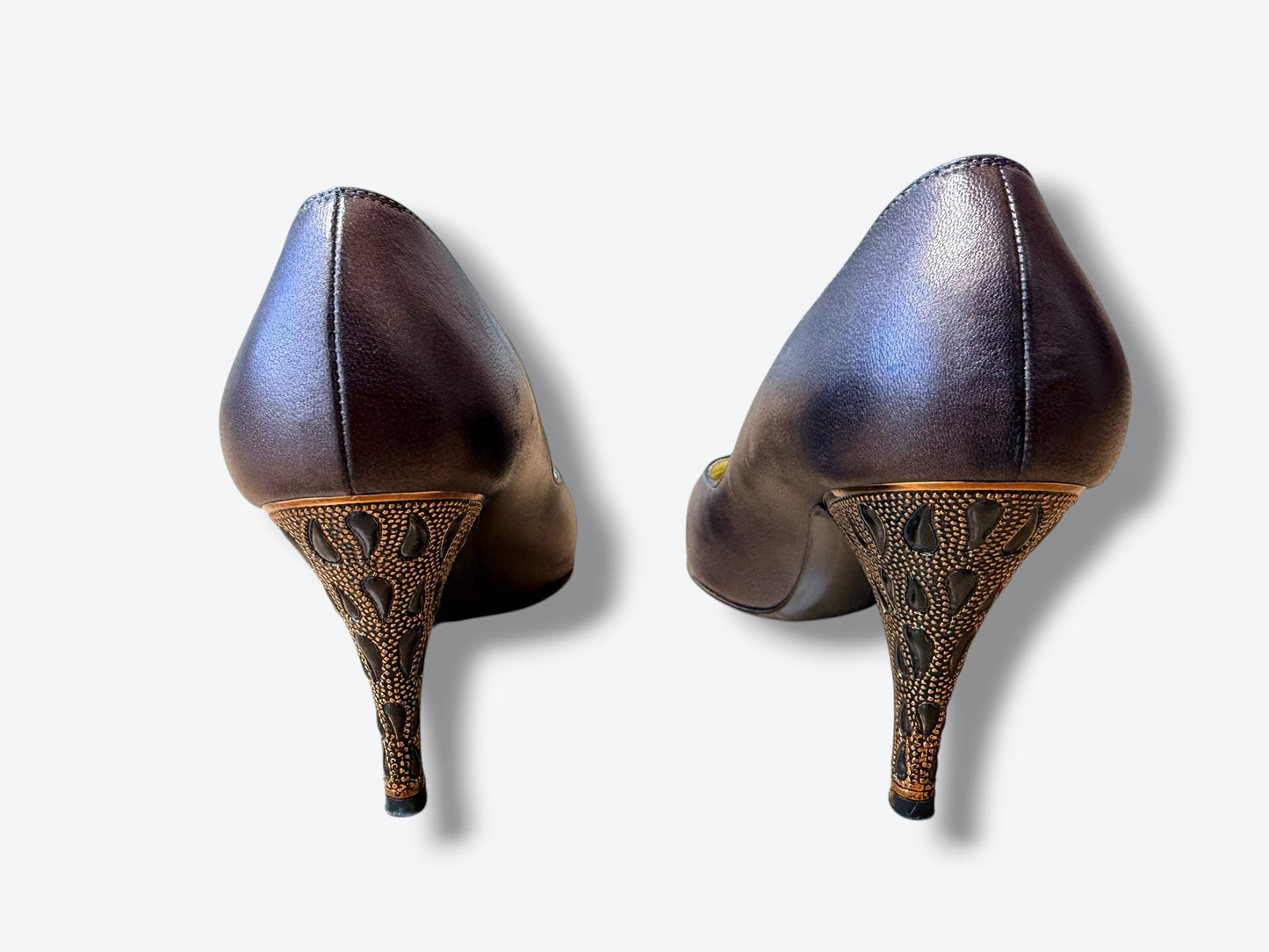 1980s Bruno Magli Coco Ornament Heel