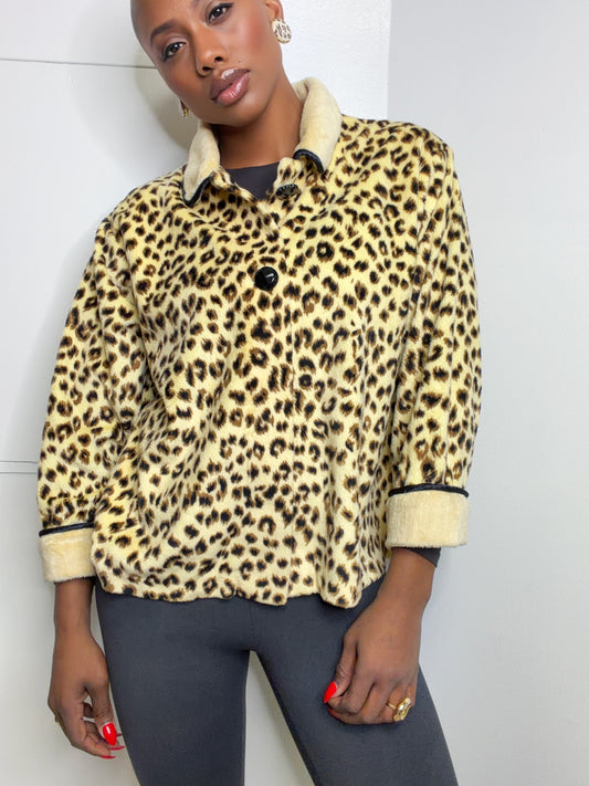 1990s Stan Herman “Signature” One Button Cardigan