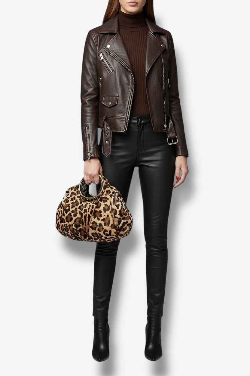 2000s Jane August Cheetah Convertible Crossbody