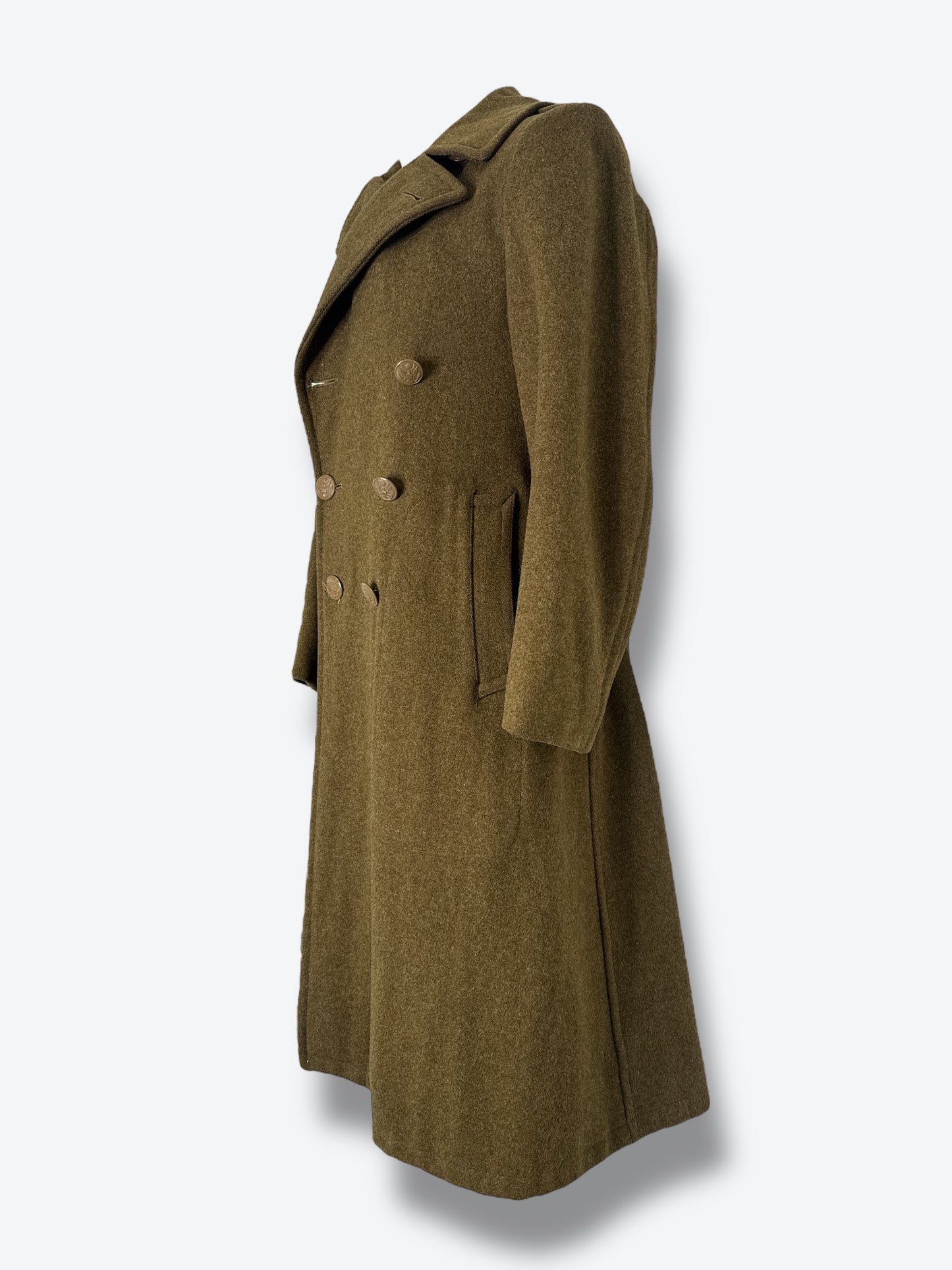 1950s WWII Wool Great Coat