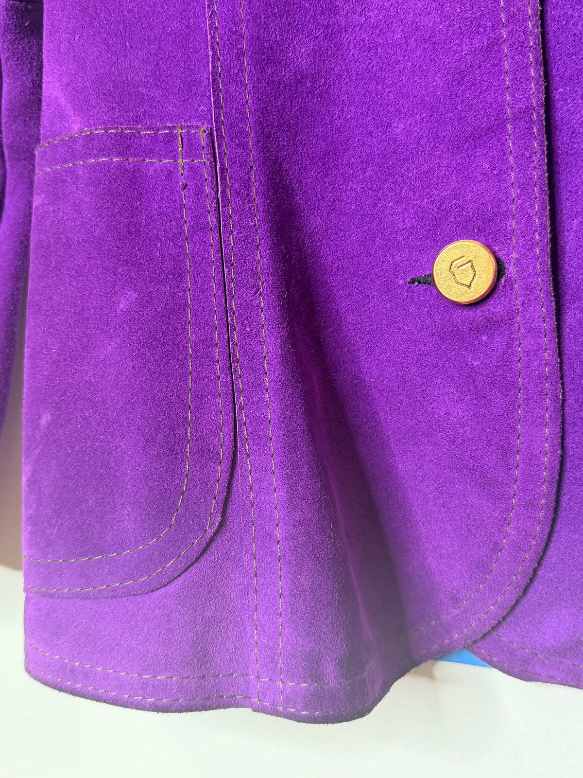 1970s Gassy Jack Purple Suede Blazer