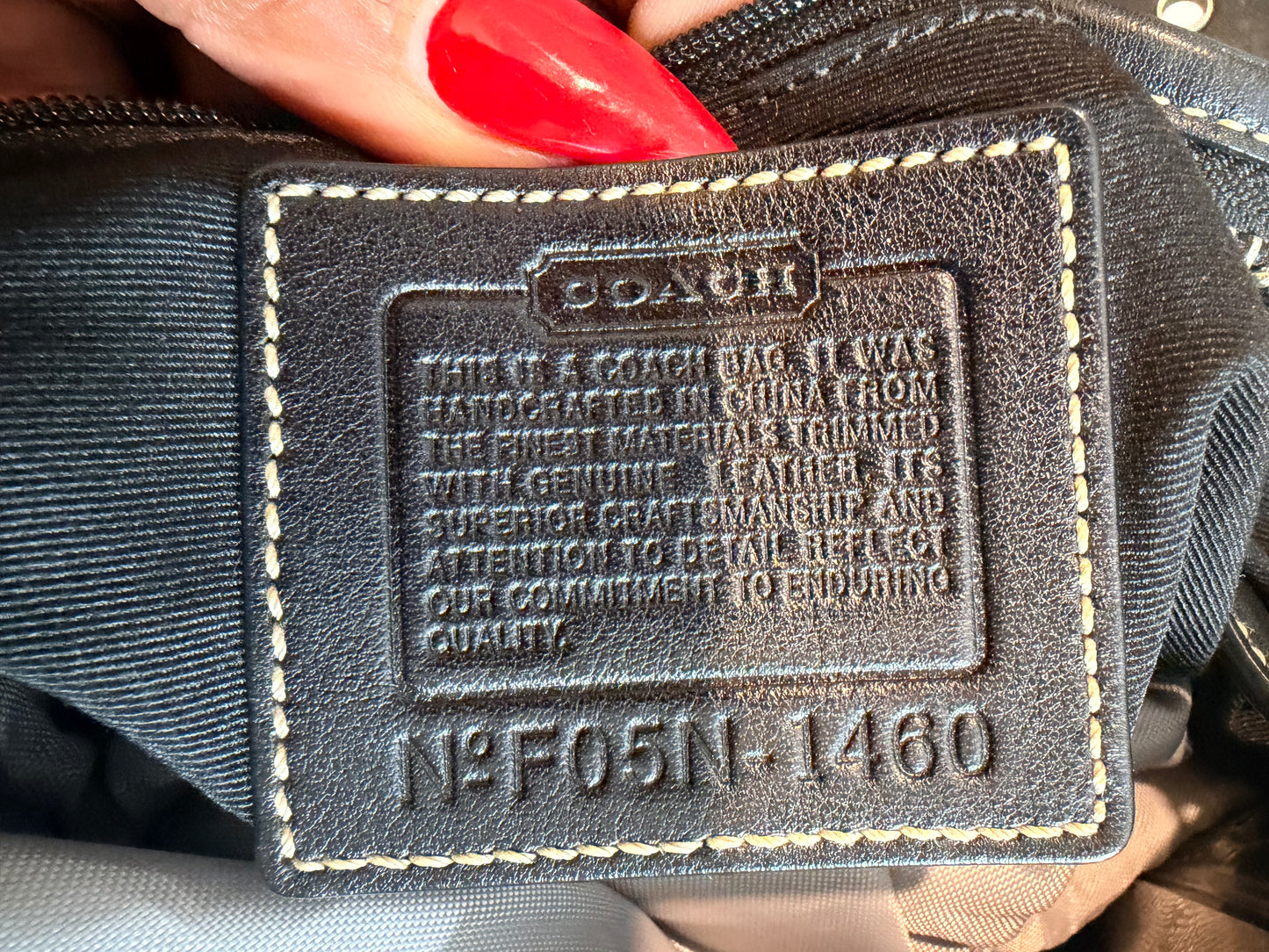 Vintage Coach Signature Monogram Hobo Bag – Black Jacquard & Leather Trim (2005)