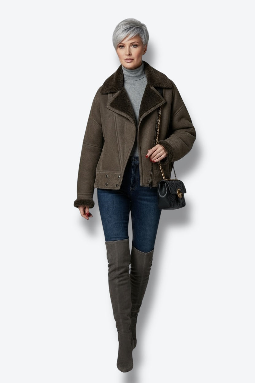 1980s Oversized Shearling Aviator