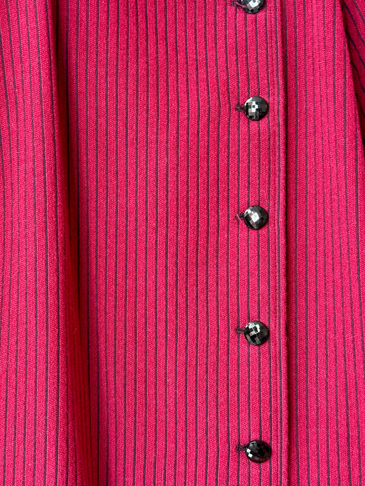 1970s / 80s Emmanuel Ungaro Brick Red Stripe Blazer