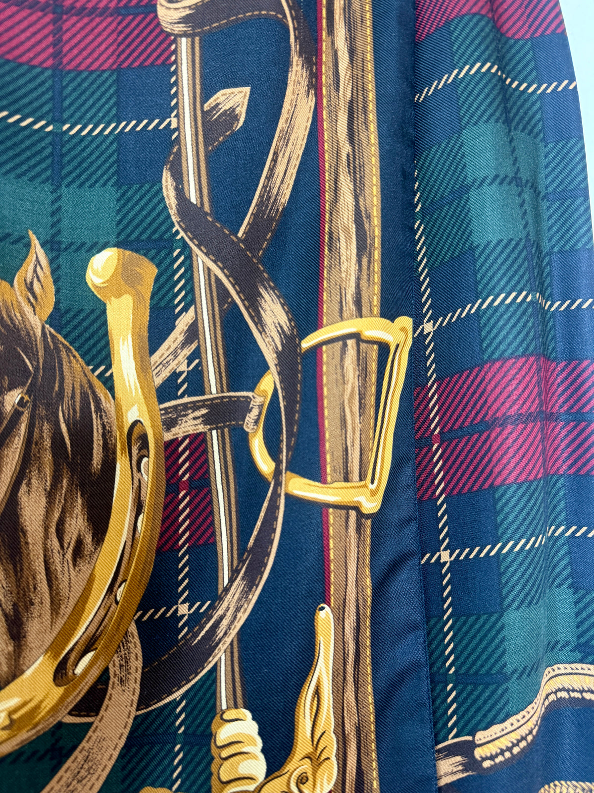 1990s Brooks Brothers Equestrian Plaid Skirt