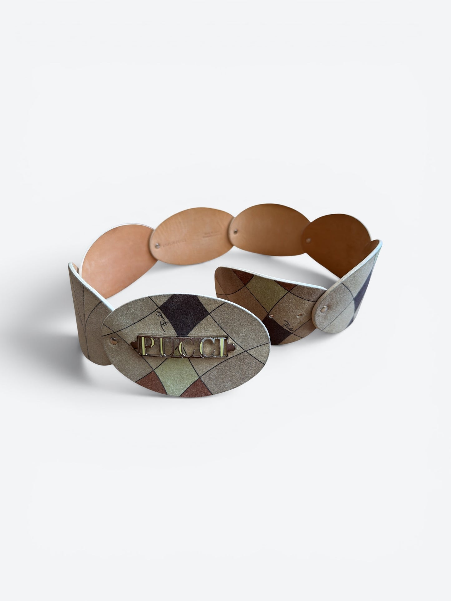 Emilio Pucci Wide Leather Panel  Belt