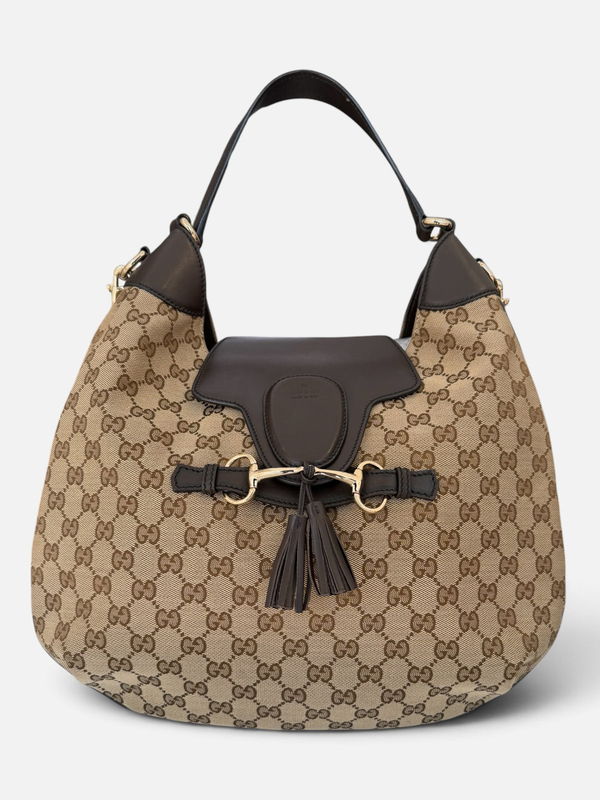 Gucci GG Canvas “Emily” Original Chain Hobo Bag