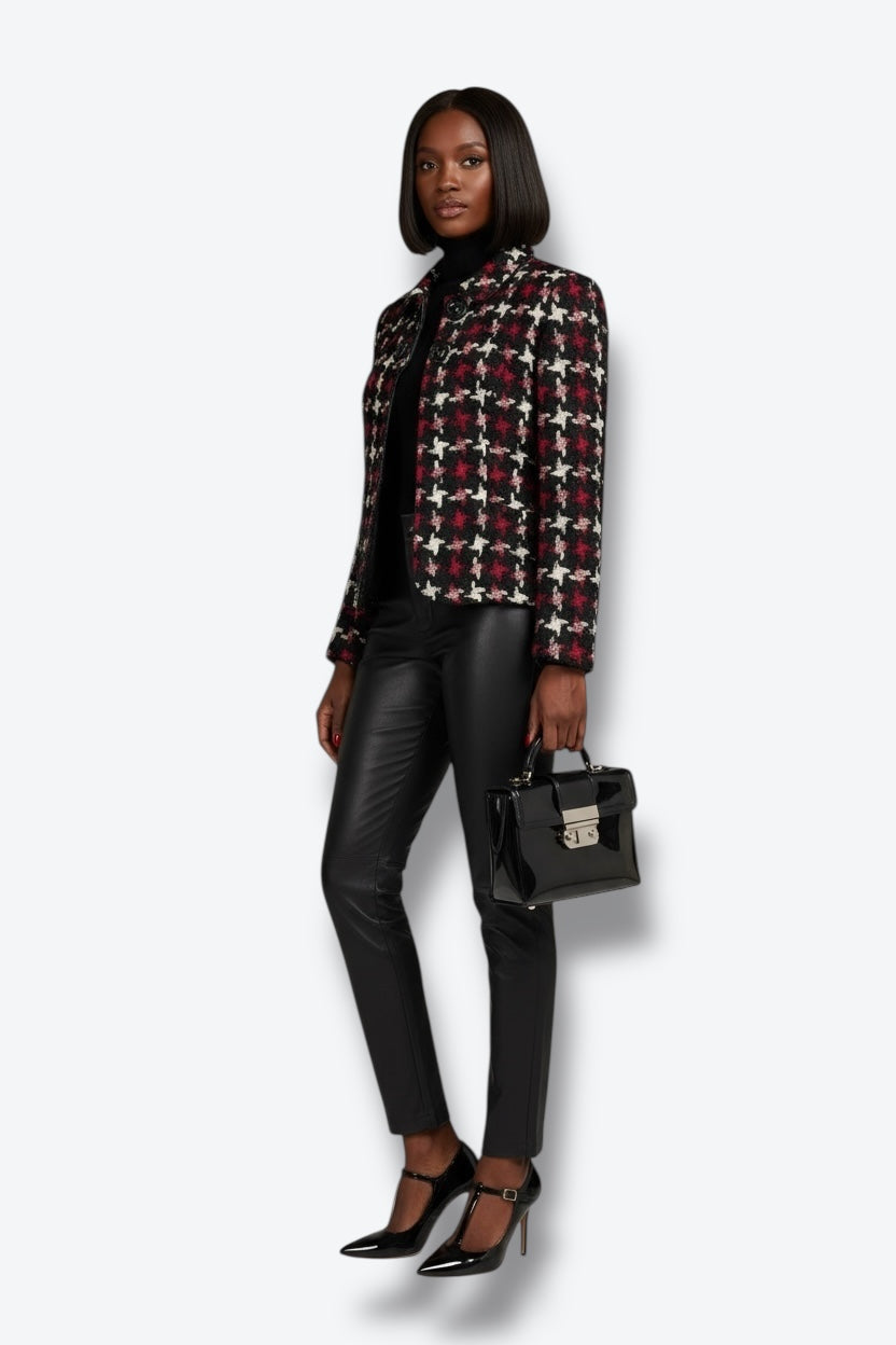 1990s Platine Paris Houndstooth Blazer